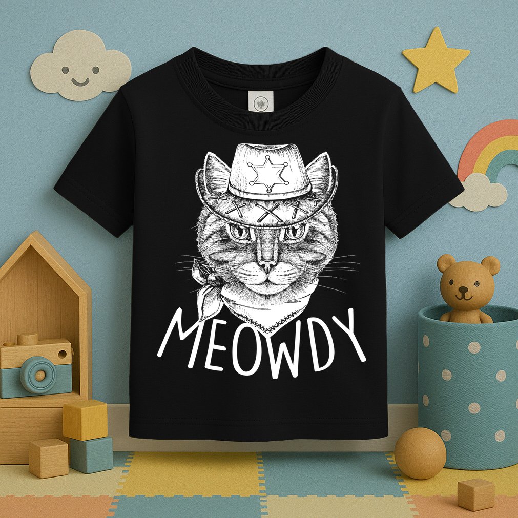 Meowdy Texas Cat Toddler T-Shirt