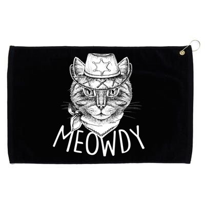 Meowdy Texas Cat Grommeted Golf Towel