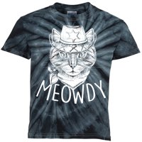 Meowdy Texas Cat Kids Tie-Dye T-Shirt