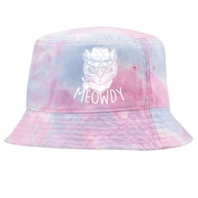 Meowdy Texas Cat Tie-Dyed Bucket Hat