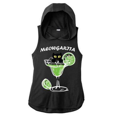 Meowgartia Ladies PosiCharge Tri-Blend Wicking Draft Hoodie Tank