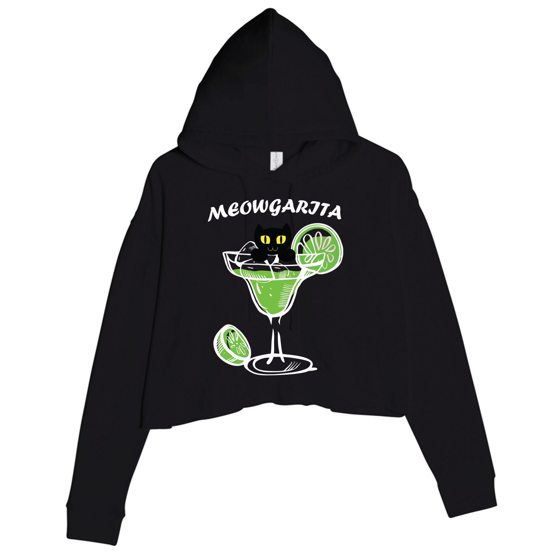 Meowgartia Crop Fleece Hoodie