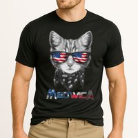 Meowica Rock Cat Funny 4th of July USA Freedom Cooling Performance Crew T-Shirt