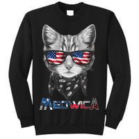 Meowica Rock Cat Funny 4th of July USA Freedom Sweatshirt