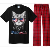 Meowica Rock Cat Funny 4th of July USA Freedom Pajama Set