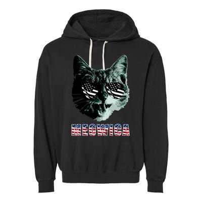 Meowica USA Cat Garment-Dyed Fleece Hoodie