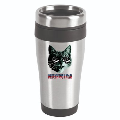 Meowica USA Cat 16oz Travel Tumbler