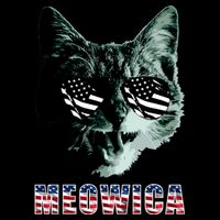 Meowica USA Cat Wool Snapback Cap