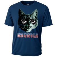 Meowica USA Cat Cooling Performance Crew T-Shirt