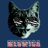 Meowica USA Cat Cooling Performance Crew T-Shirt