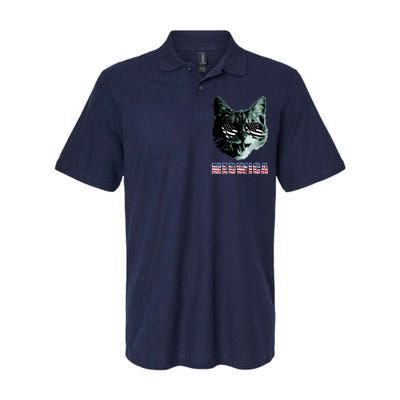 Meowica USA Cat Softstyle Adult Sport Polo