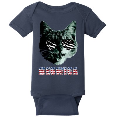 Meowica USA Cat Baby Bodysuit