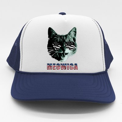 Meowica USA Cat Trucker Hat