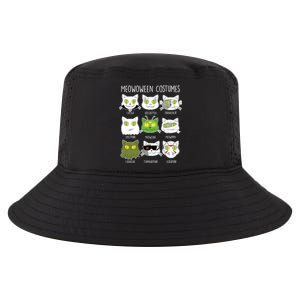 Meowoween Costumes Funny Cat Halloween Cool Comfort Performance Bucket Hat