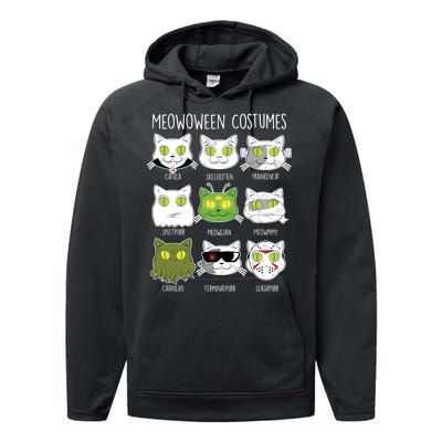 Meowoween Costumes Funny Cat Halloween Performance Fleece Hoodie