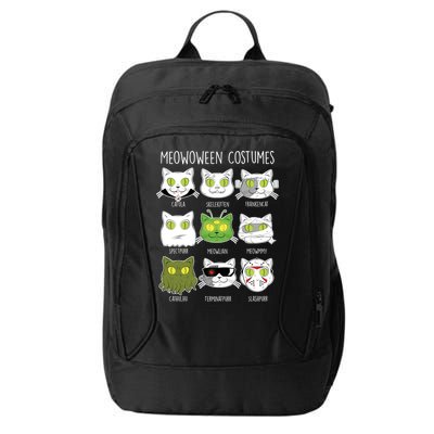 Meowoween Costumes Funny Cat Halloween City Backpack