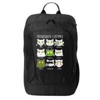 Meowoween Costumes Funny Cat Halloween City Backpack