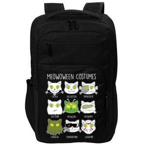 Meowoween Costumes Funny Cat Halloween Impact Tech Backpack