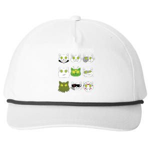 Meowoween Costumes Funny Cat Halloween Snapback Five-Panel Rope Hat