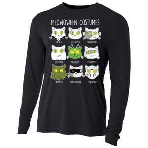 Meowoween Costumes Funny Cat Halloween Cooling Performance Long Sleeve Crew