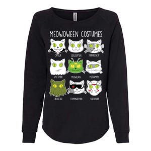 Meowoween Costumes Funny Cat Halloween Womens California Wash Sweatshirt