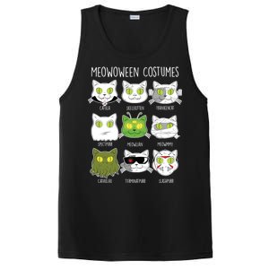 Meowoween Costumes Funny Cat Halloween PosiCharge Competitor Tank