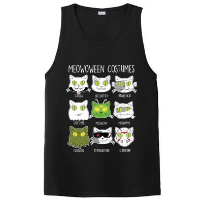 Meowoween Costumes Funny Cat Halloween PosiCharge Competitor Tank