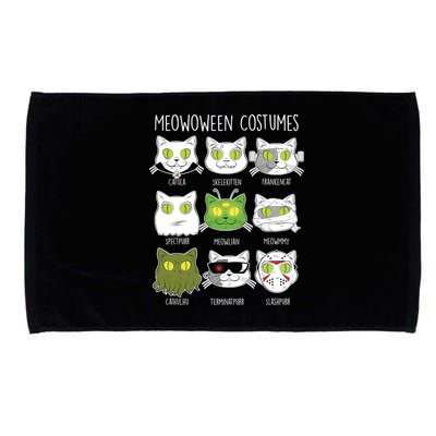Meowoween Costumes Funny Cat Halloween Microfiber Hand Towel