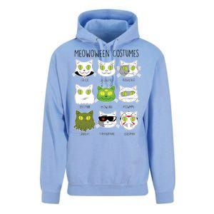 Meowoween Costumes Funny Cat Halloween Unisex Surf Hoodie