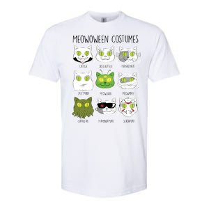 Meowoween Costumes Funny Cat Halloween Softstyle CVC T-Shirt