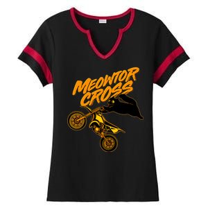 Meowtor Cross Ladies Halftime Notch Neck Tee