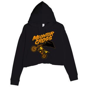 Meowtor Cross Crop Fleece Hoodie