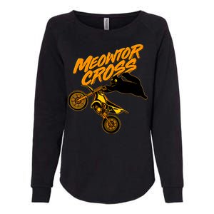 Meowtor Cross Womens California Wash Sweatshirt