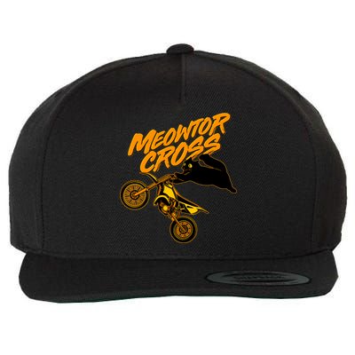 Meowtor Cross Wool Snapback Cap