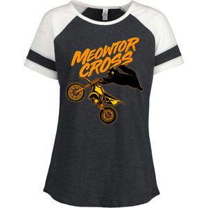 Meowtor Cross Enza Ladies Jersey Colorblock Tee