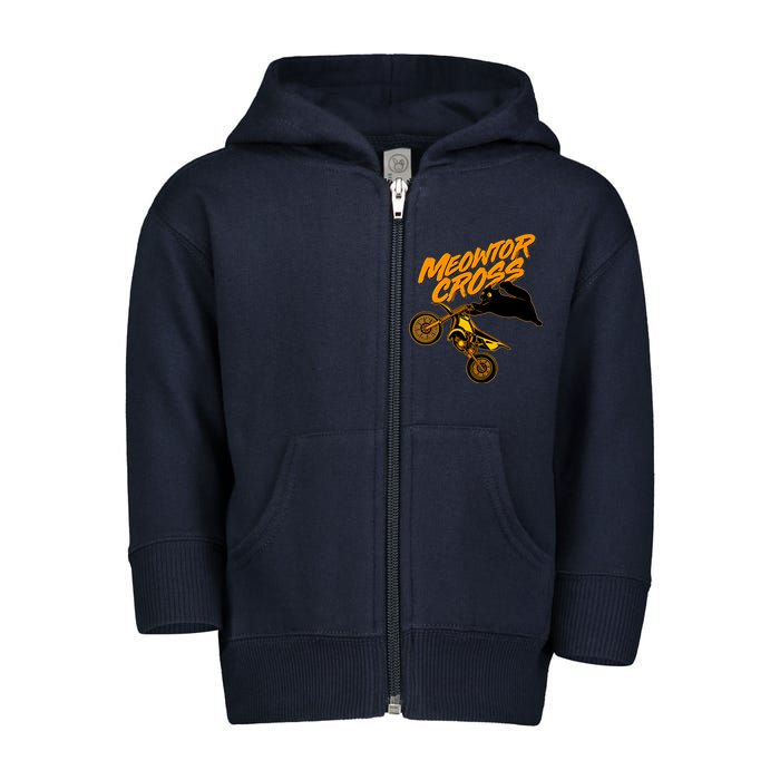 Meowtor Cross Toddler Zip Fleece Hoodie