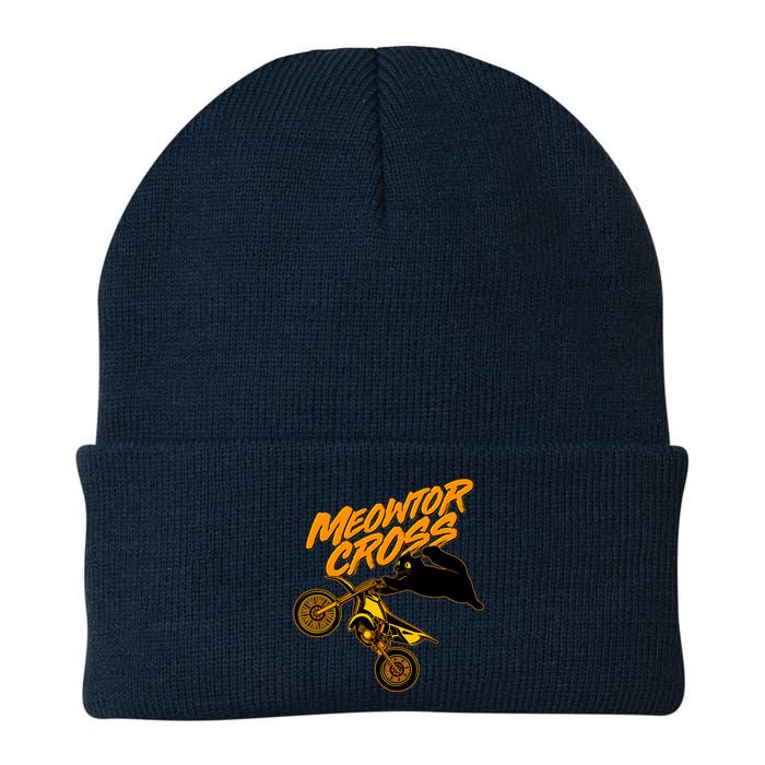 Meowtor Cross Knit Cap Winter Beanie