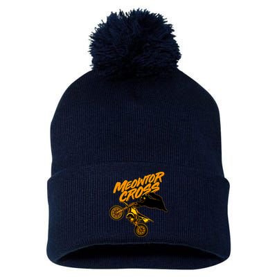 Meowtor Cross Pom Pom 12in Knit Beanie