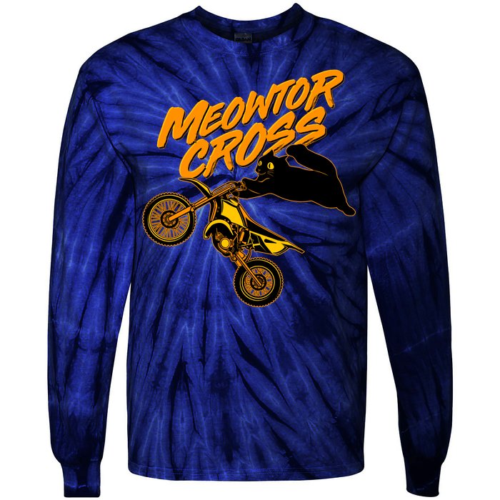 Meowtor Cross Tie-Dye Long Sleeve Shirt