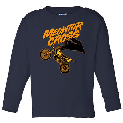 Meowtor Cross Toddler Long Sleeve Shirt