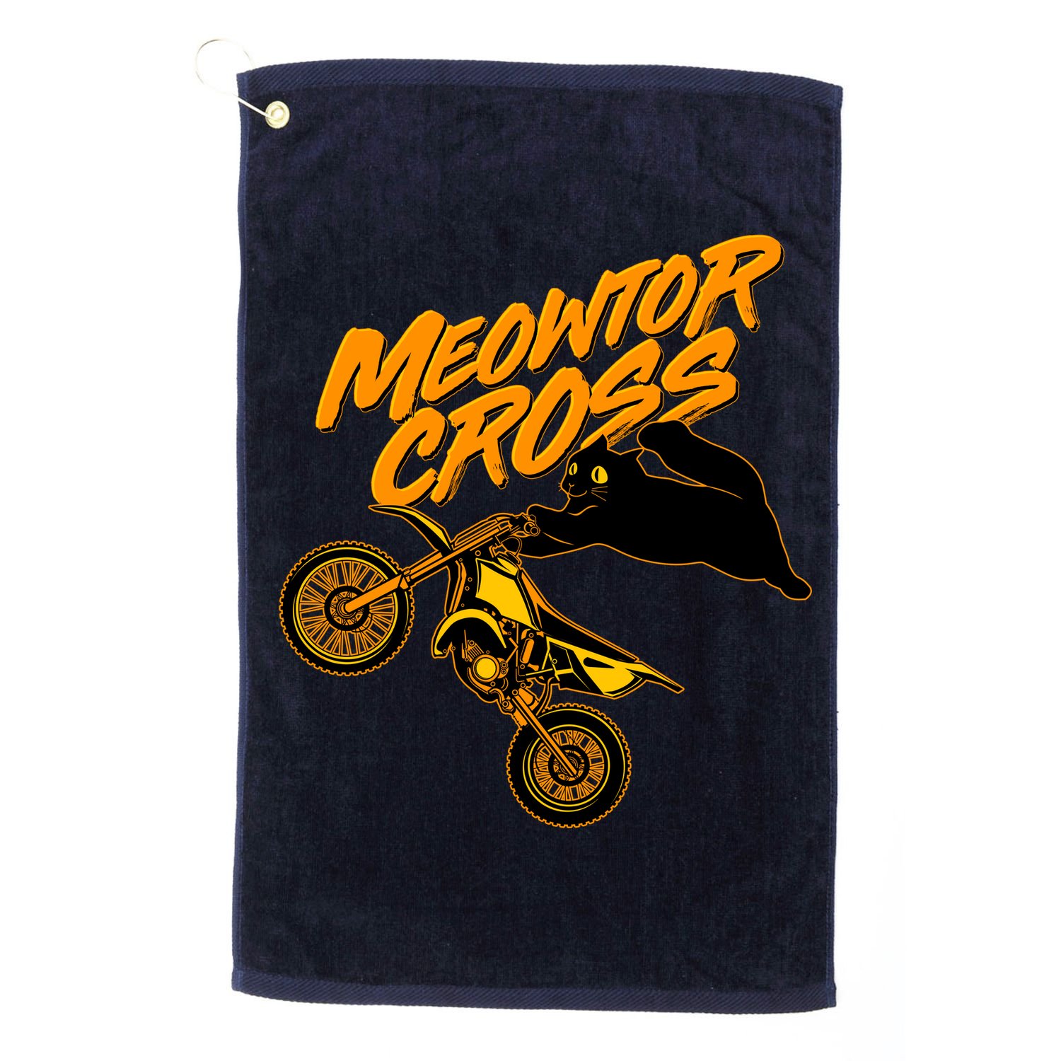 Meowtor Cross Golf Towel