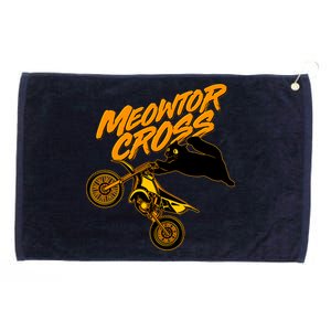 Meowtor Cross Grommeted Golf Towel