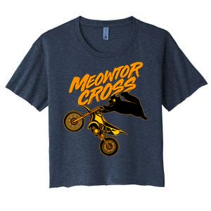 Meowtor Cross Women's Crop Top Tee