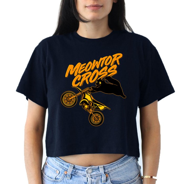 Meowtor Cross Crop Top