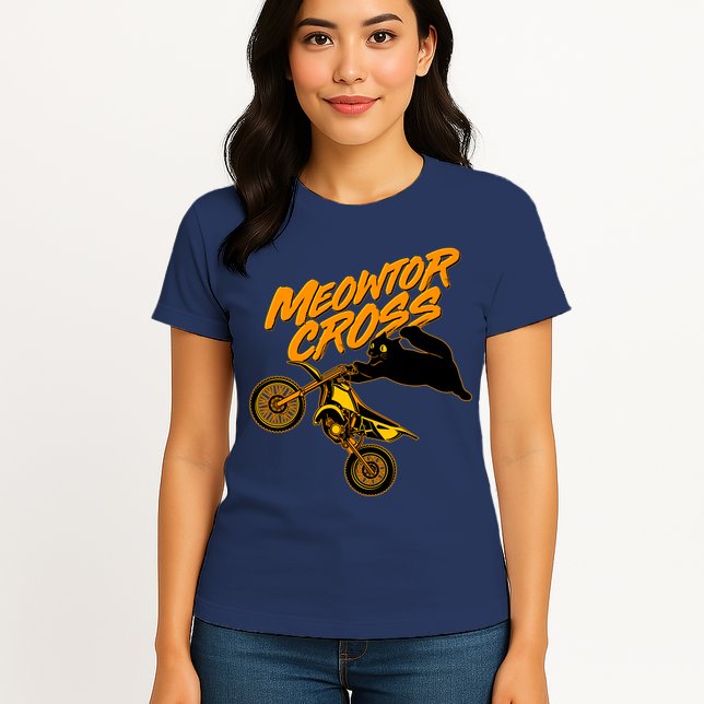Meowtor Cross Womens T-Shirt