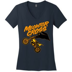 Meowtor Cross Women's V-Neck T-Shirt