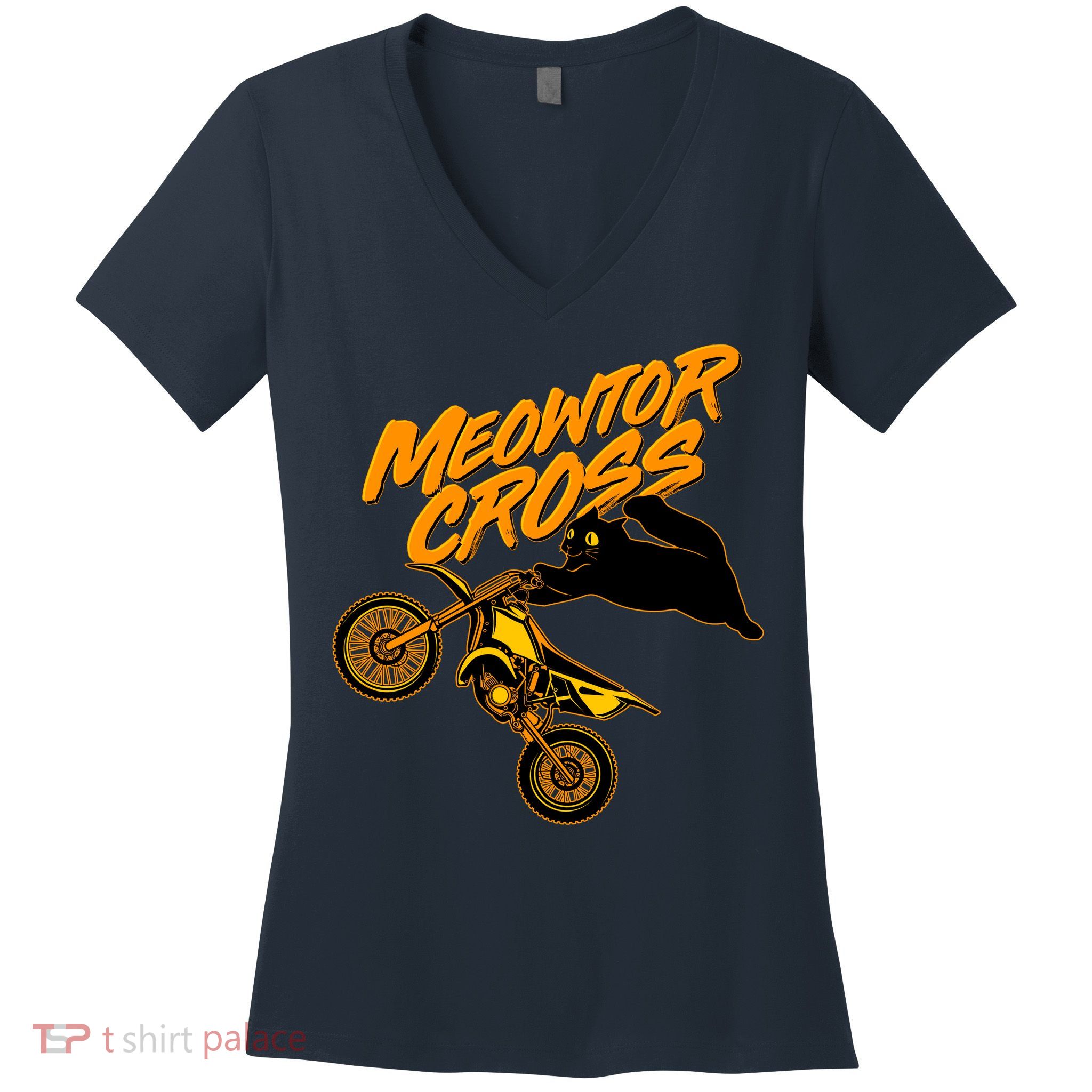 Meowtor Cross Women's V-Neck T-Shirt