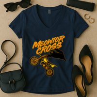 Meowtor Cross Women's V-Neck T-Shirt