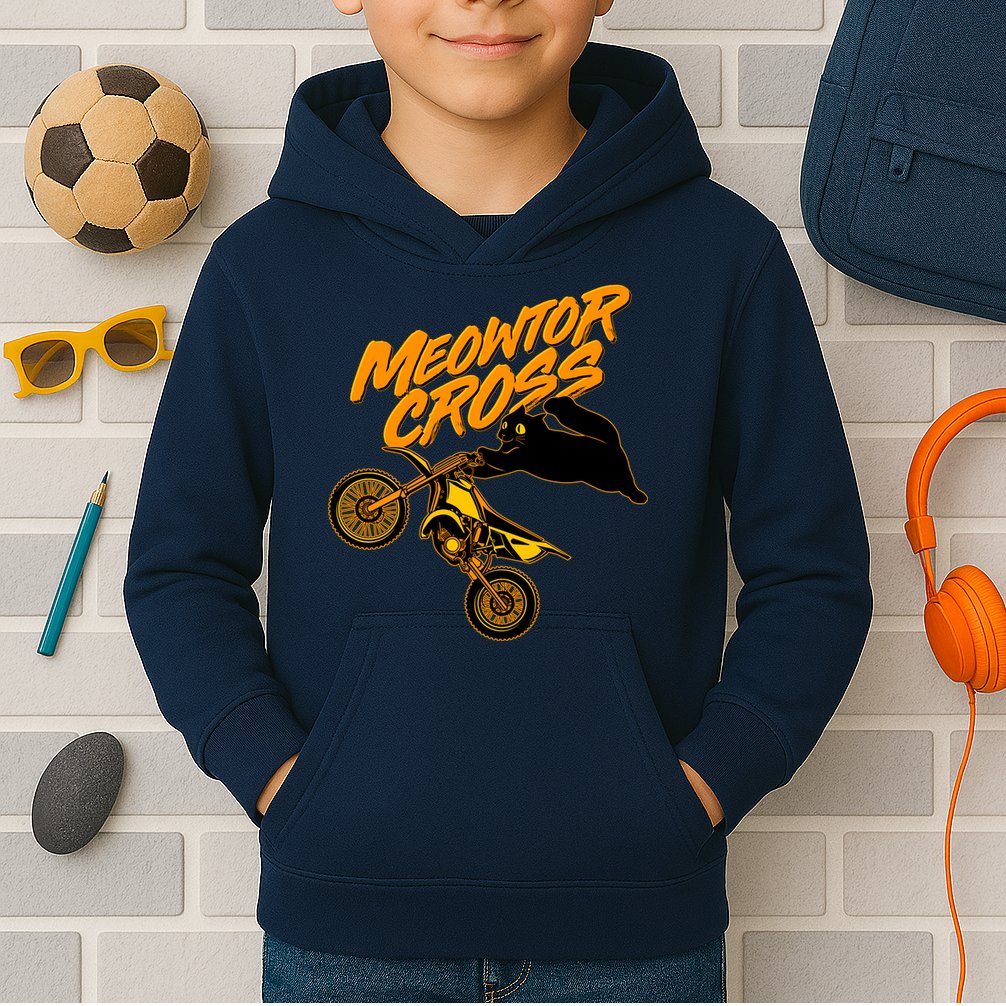 Meowtor Cross Kids Hoodie