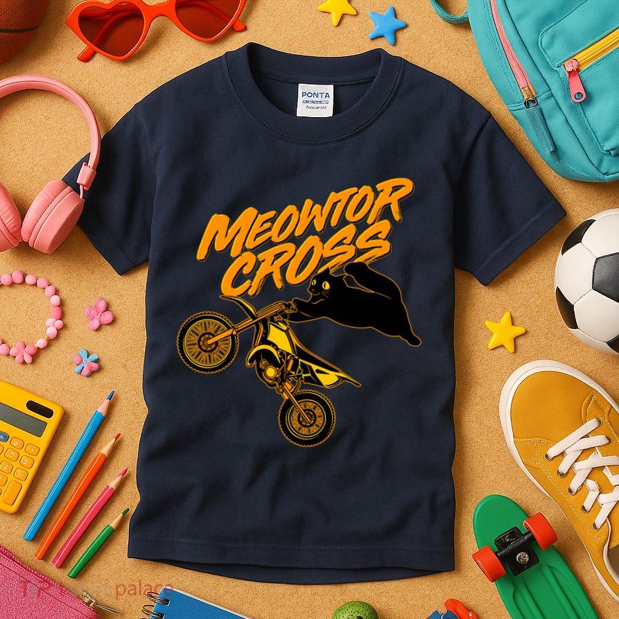 Meowtor Cross Kids T-Shirt